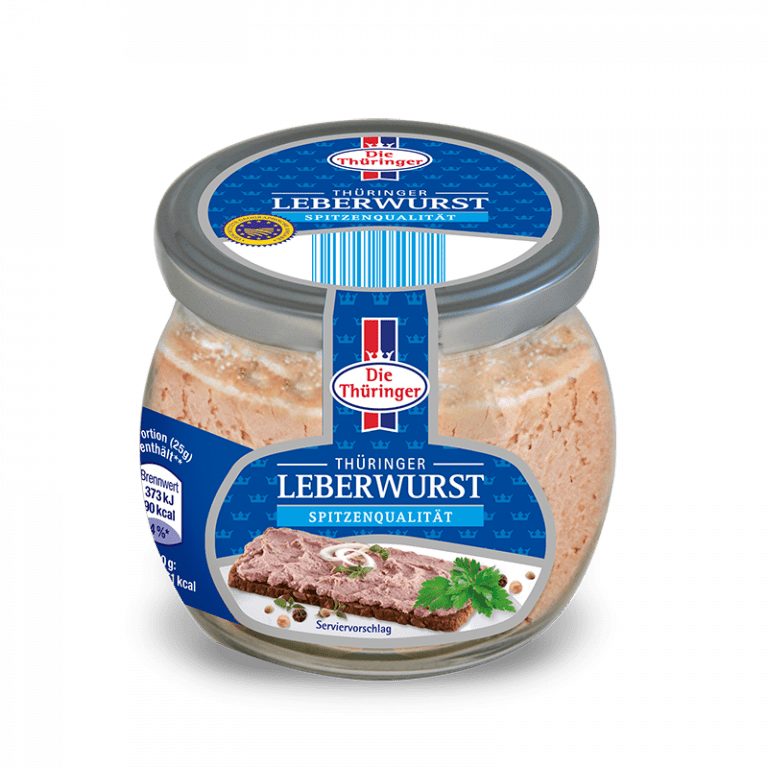 Thüringer Leberwurst im Glas 130g diethueringer.de