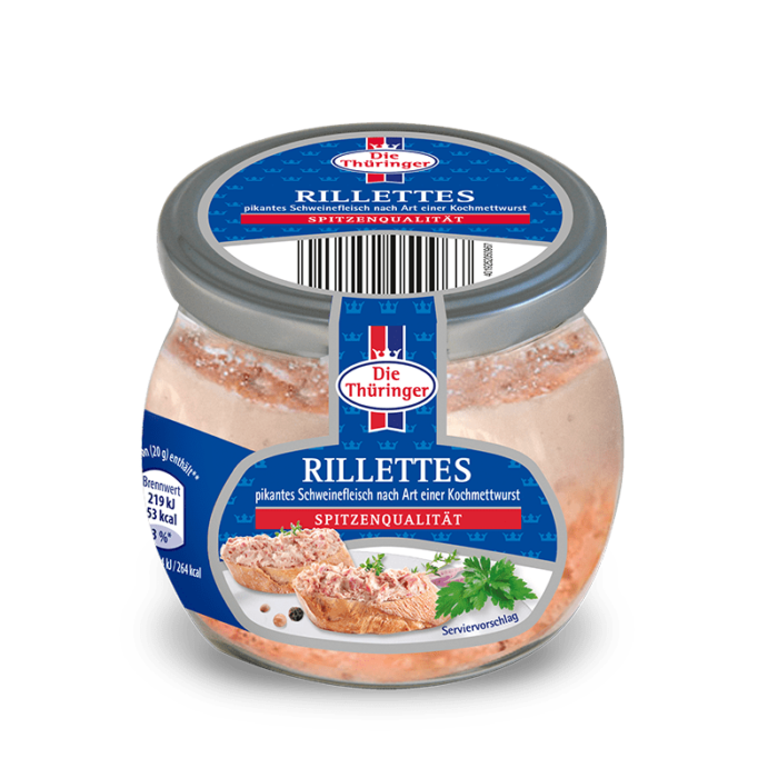 Rillettes im Glas 120g Die Thüringer