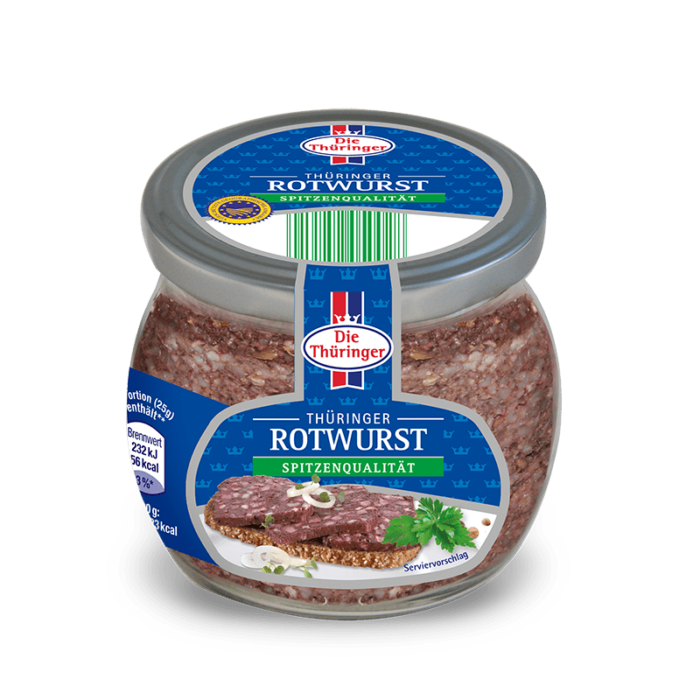 Thüringer Rotwurst im Glas