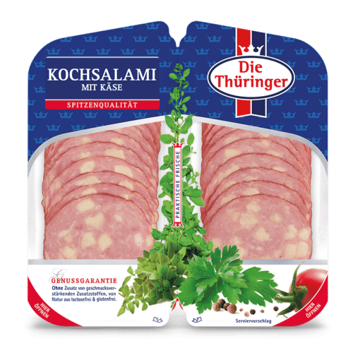 Kochsalami mit Käse